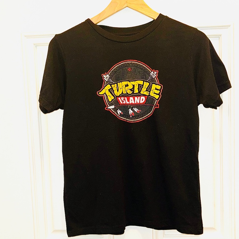 Steven Paul Judd NTVS Turtle Island Shirt- XS/XXS- Native American Design & Co